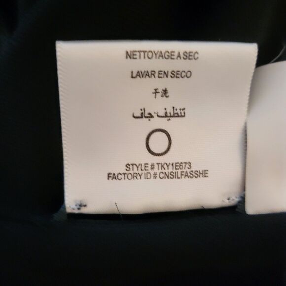 BCBGMAXAZRIA Black Dolman Sleeve Wet Look Cowl Neck Mini Dress Size Small - Picture 10 of 10